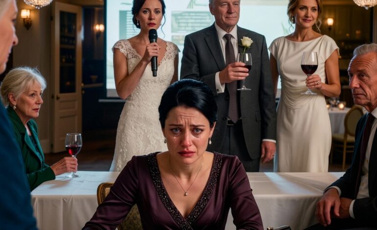 Moje sestra dala na trojmetrovou svatební obrazovku nápis „neplodná“ a řekla dvěma stovkám hostů, aby se smáli, tak jsem napsala SMS s jedním slovem – Začít – a celá místnost přestala dýchat.