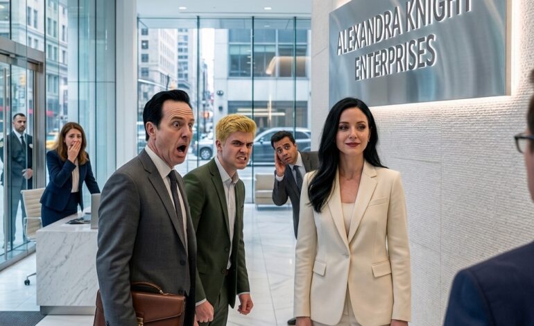 Last April, Dad looked me in the eye and said, “Nobody’s heard of your little company. Your brother makes real money.” I didn’t argue. Five months later, his firm got a contract with us. He walked into our lobby for the first time. My name was on the wall—12 feet high. His hands started shaking.