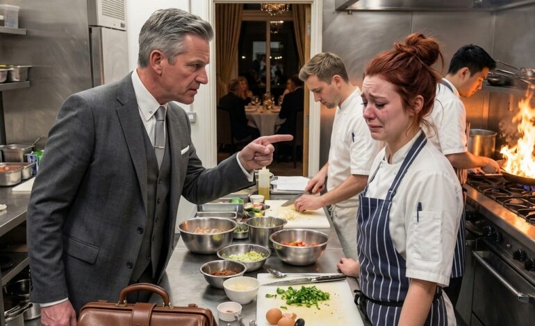 “Stay in the kitchen. Your sister is entertaining the VIP investors tonight,” Dad commanded at the grand opening of our family restaurant. I took off my apron, walked out the back door, and drove away. Ten minutes later, the lead investor stood up in the dining room and announced, “The Michelin-star chef I came to fund just texted me that she quit.” He then tore up the $5 million check… right in front of them!