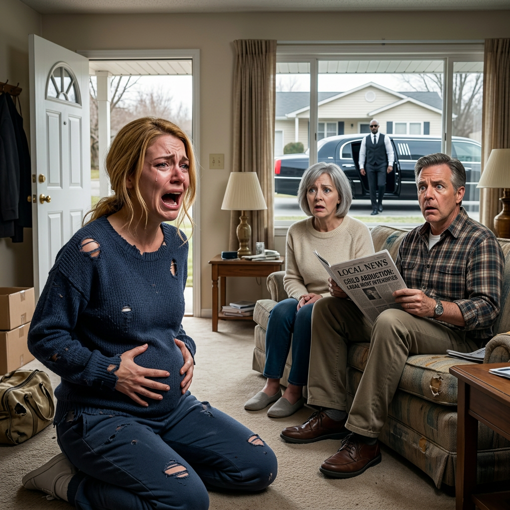 As I screamed in unbearable pain from labor, my mother coldly said, “Back in my day, women gave birth at home. You can deal with this on your own.” When I begged for help, my father didn’t even look at me—he just turned the page of his newspaper and kept ignoring me. But then, a limousine pulled up outside. And the second my parents saw who stepped out, their faces froze in absolute shock.