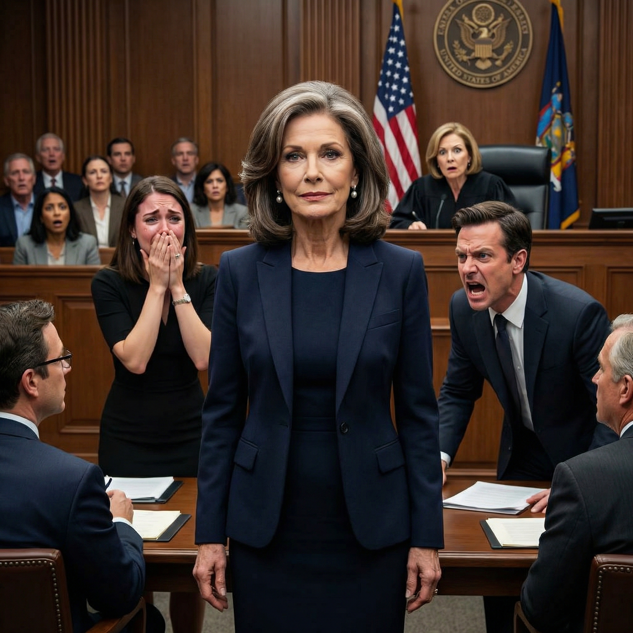 “My Millionaire Husband Left Everything To Me And Nothing To Our Daughter. She And Her Husband Thought I Was Just A Simple Housewife And Sued Me For Forgery. As I Entered Court, They Laughed. Until The Judge Recognized Me: ‘It’s Really You?’ They Had No Idea Who I Really Was.”