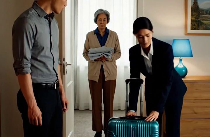 Skládala jsem oblečení, když mi snacha strčila kufr na chodbu a řekla, že musím odejít. Můj syn všechno slyšel a neřekl ani slovo. Tu noc jsem spala v autě v mrazivém kanadském listopadu – a ani jeden z nich nevěděl, čí jméno je na listině, dokud nevešel do kanceláře a neuviděl mě sedět za stolem.