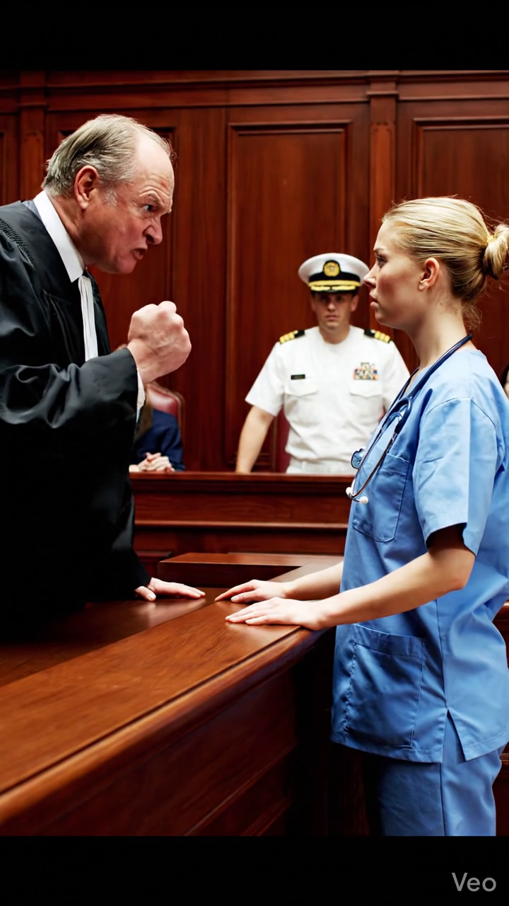 “Take That Off, B*tch.” The Judge Humiliated the Nurse — Until the SEAL Admiral Heard Her Call Sign