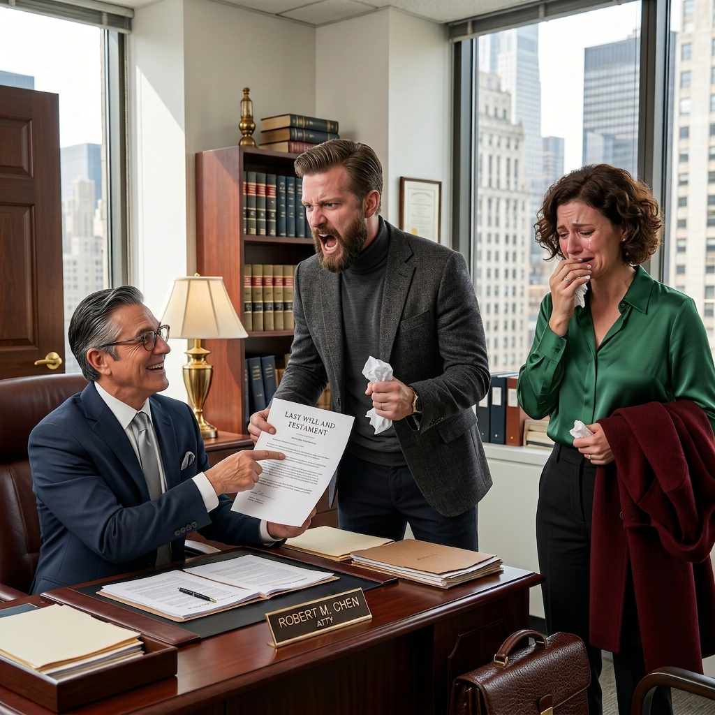 Right after my father-in-law’s funeral, my unemployed husband suddenly claimed his $450 million inheritance and threw divorce papers at me, saying I no longer mattered. I warned him not to regret it. Weeks later, his father’s lawyer opened the will, started laughing, and my ex-husband’s face turned completely pale.