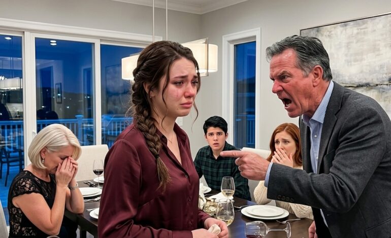 Dad said, “You’re the biggest disgrace to this family.” Everyone turned to me. I stood up. “Perfect. Then erase me from your will too.” He threw away his glasses. Everyone stopped breathing.