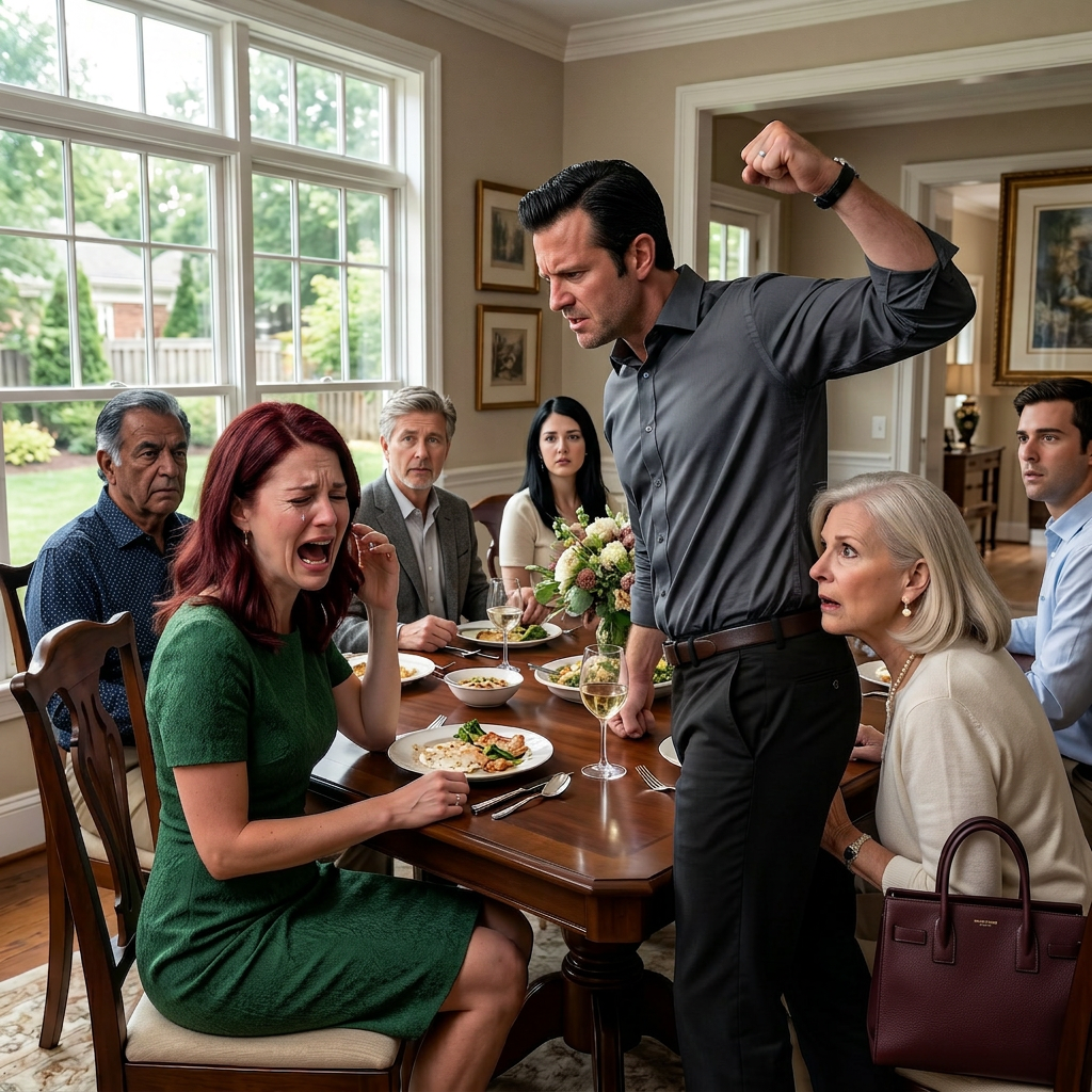 I was laughing at my brother-in-law’s joke when my husband suddenly hit me across the face at dinner. The room went silent. No one reacted. Then his mother leaned close and whispered, “I stayed… don’t be me.” In that moment, I realized this family had been hiding something far darker than silence.