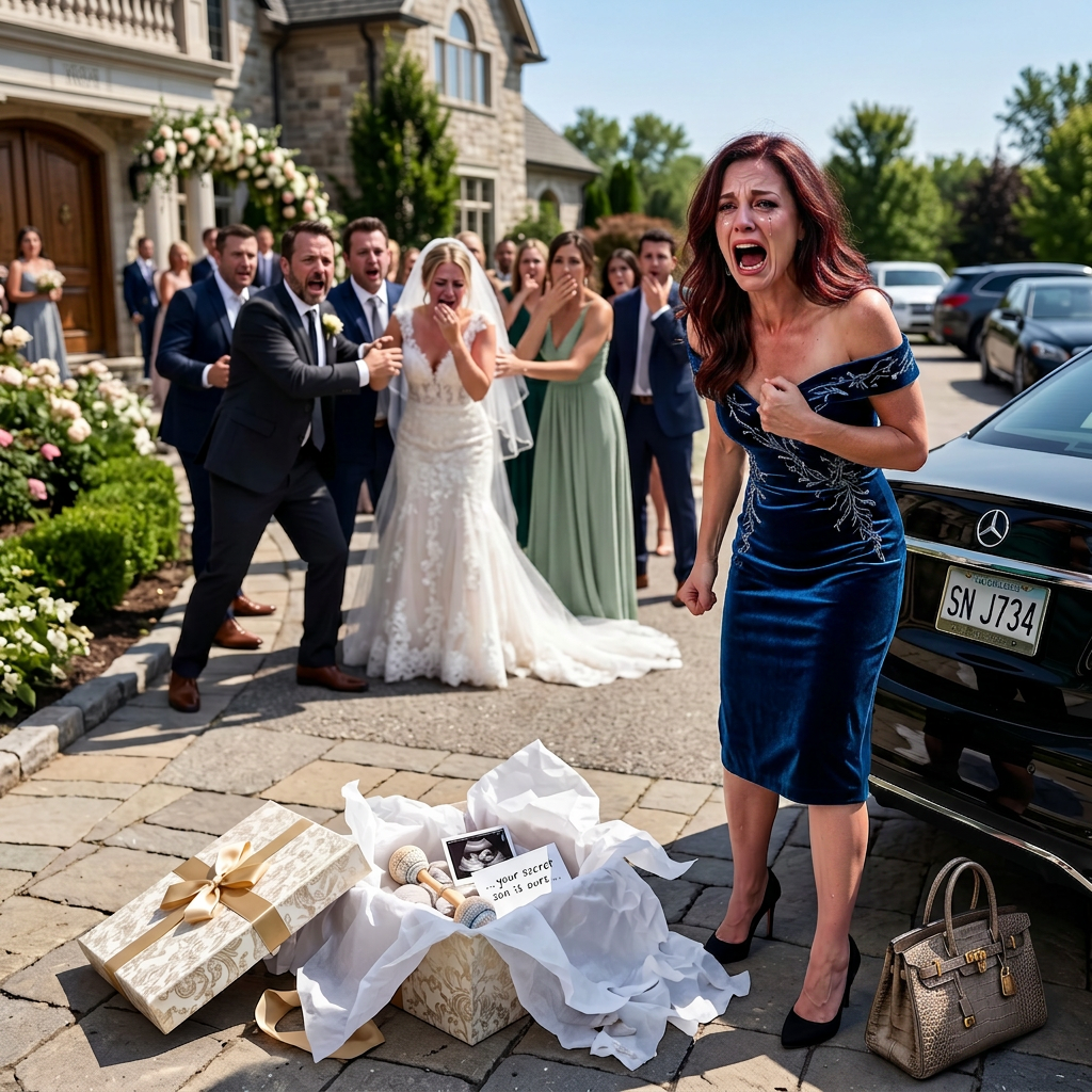 When my husband introduced me at the wedding as “just the driver,” I didn’t argue, cry, or make a scene. I smiled, set down my gift, and quietly left. Two blocks away, I parked and waited. Inside that box was the one thing no one there thought to check until it was far too late.
