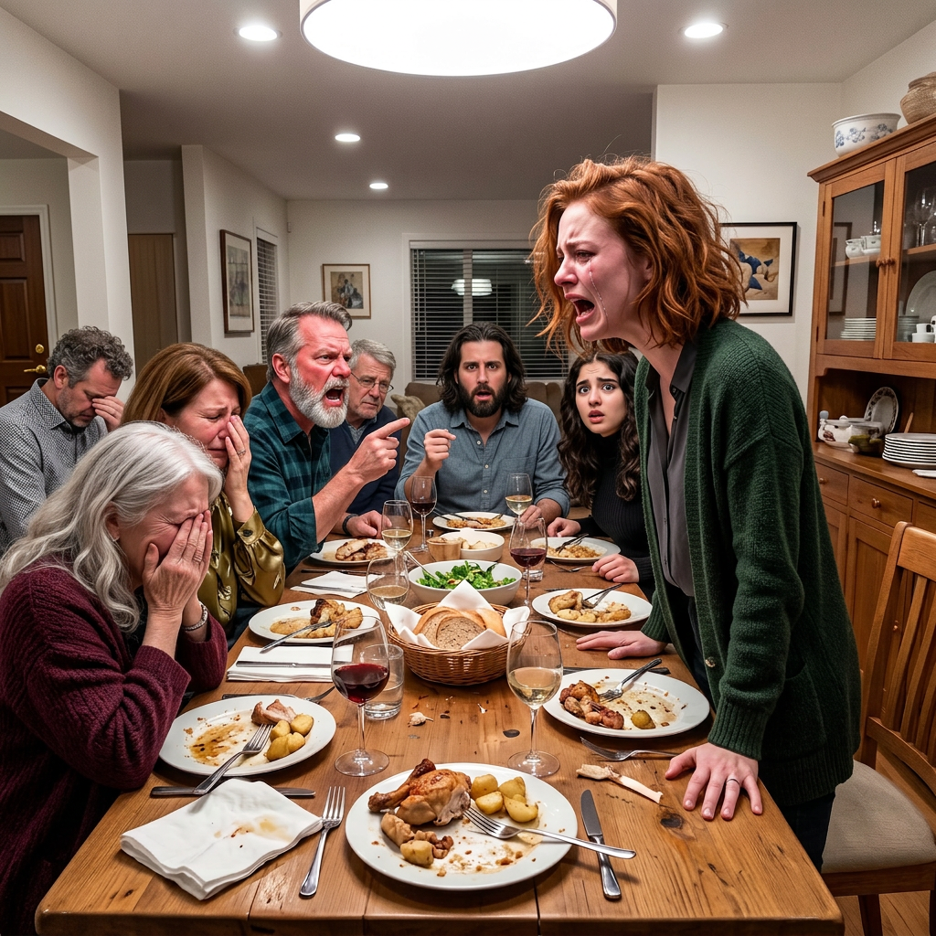 My parents screamed across the table, “You’re responsible for her wedding. Either pay up or get out of this family forever.” My sister piled on, spitting, “You should be ashamed.” That was it. I shoved my chair back, stood up, and said coldly, “You have one day to get out of my house…”….