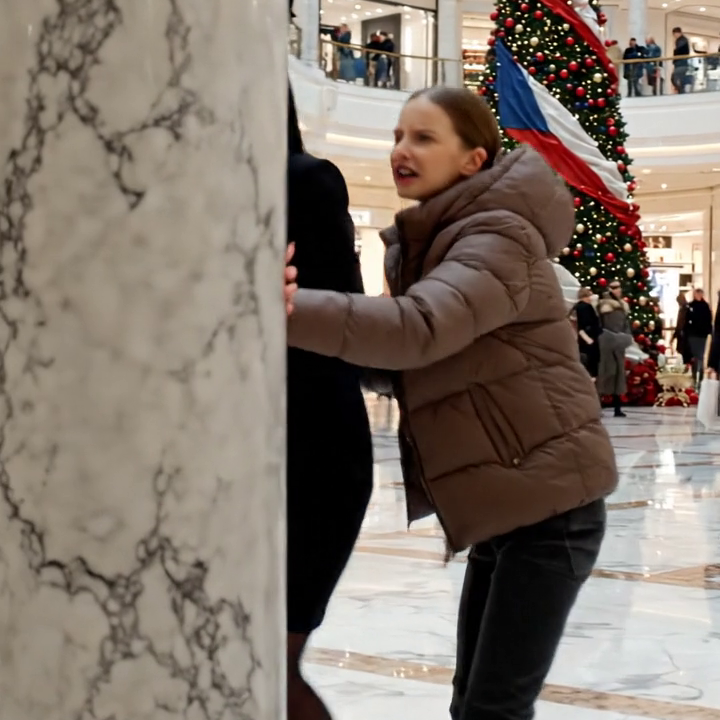 My 11-Year-Old Pulled Me Behind a Pillar at the Mall and Whispered, “Don’t move”—Then I Saw My Husband Guiding His “Frail Mother” Through the Jewelry Wing in Heels, Laughing Like a Woman Half Her Age, and When a Sales Clerk Smiled and Said, “Your Private Counter Is Ready, Vanessa,” I Finally Understood Why He Needed Me to Sign Those Papers at Home