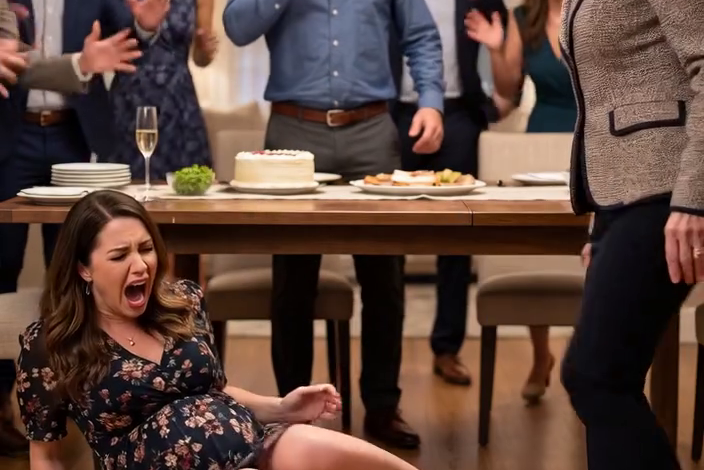 At my husband’s birthday party, I lifted my glass and smiled. “I’m pregnant,” I said, sure this was the perfect moment. His mother’s laugh cut through the room. “Liar. You’re doing this for attention.” I tried to breathe. “Please—stop.” But she stepped closer, eyes cold… then drove her heel into my stomach. In the hospital, the ultrasound screen flickered—one image, then another. The doctor went silent. Everyone did. And that’s when I realized… the truth was worse than anyone imagined. – True Stories