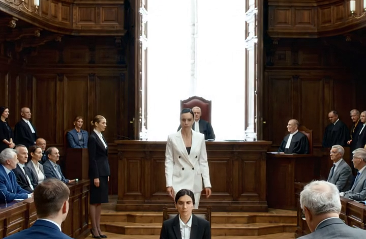 Můj manžel se dostavil k soudu v perfektně ušitém obleku za tři tisíce dolarů a seděl vedle jednoho z nejkrutějších rozvodových právníků ve městě. 047
