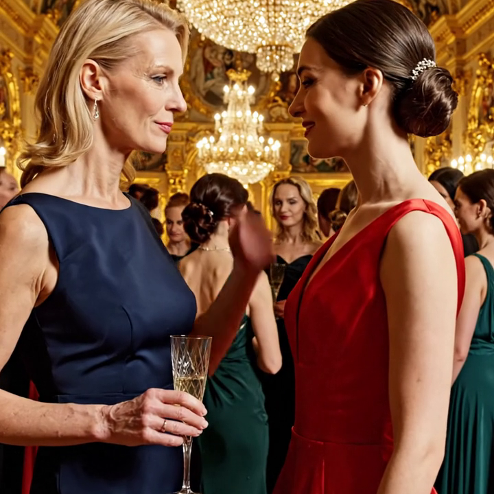 My Husband’s Secretary Mocked Me at the Christmas Party—Then I Asked Her One Question That Made Her Drop Her Champagne Glass.