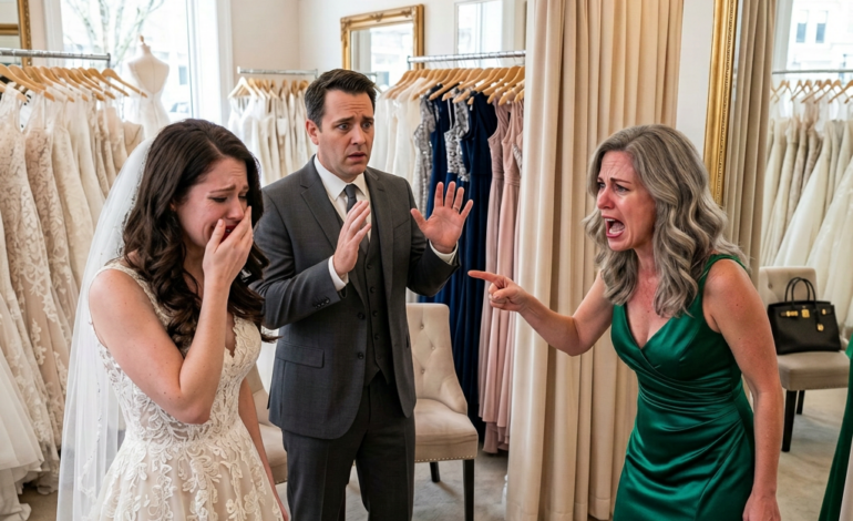 A bride-to-be was trying on her wedding dress in the fitting room beside mine when she happily announced that her fiancé had come to see her. I turned around out of curiosity, but the man waiting for her was my husband. Then the truth began to unfold in a way I never expected.
