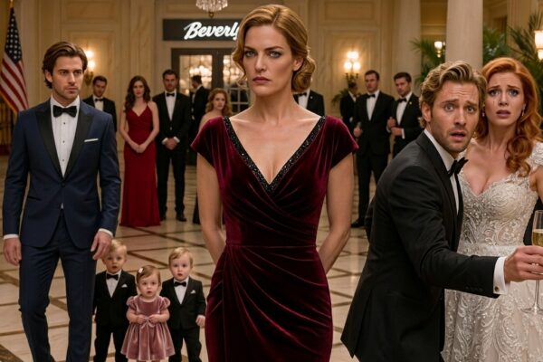 Na svatbě Grand Hotel v Beverly Hills všichni očekávali, že „dokonalý“ nový život Ryana Mitchella zazáří a jeho bývalá manželka Emily Carterová se ukáže malá a rozpačitá. Místo toho Emily dorazila v safírových šatech s mocným spojencem, třemi dětmi, které nikdo nečekal, že je uvidí, a s pravdou, která zastavila hudbu. Když se lustry přestaly třpytit, skutečná podívaná vůbec nebyla láska – byl to pečlivě zinscenovaný pád. – Novinky
