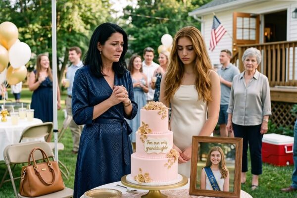 Moje 18letá dcera maturovala jako první ve své třídě. Moji rodiče mi nabídli, že uspořádají maturitní večírek – pro jejich „vnučku“. Když jsme dorazili, bylo to pro mou neteř, která právě dokončila 8. třídu. Na dortu stálo: “Pro naši jedinou vnučku.” Nekřičel jsem. Udělal jsem to. O tři dny později dostali dopis – a začali křičet…