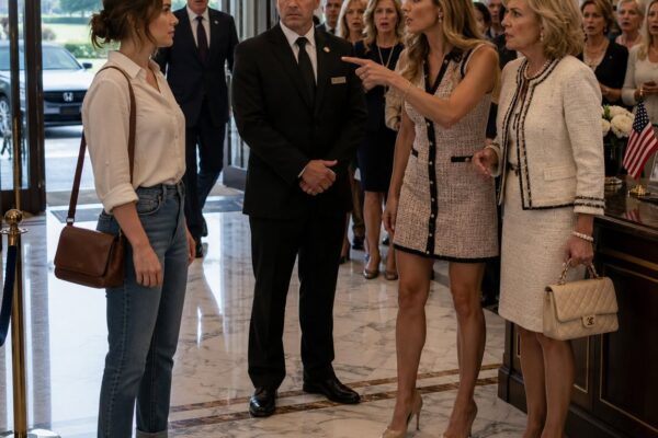 Moje sestra mě pozvala na „rodinný oběd“ do country klubu v Connecticutu a pak se ušklíbla, když jsem vešel v džínách, protože nikdy nezmínila dress code. Moje matka řekla, že vypadám, jako bych sem nepatřila, moje sestra vysvětlila, že jsem se na její zásnubní večírek příliš styděl, a pak požádala bezpečnost, aby mě odstranila bočním vchodem, než nás někdo důležitý uvidí spolu. Stál jsem v mramorovém foyer, držel peněženku a byl klidný, dokud nepřišel ředitel klubu a najednou vypadal nervózněji než já.